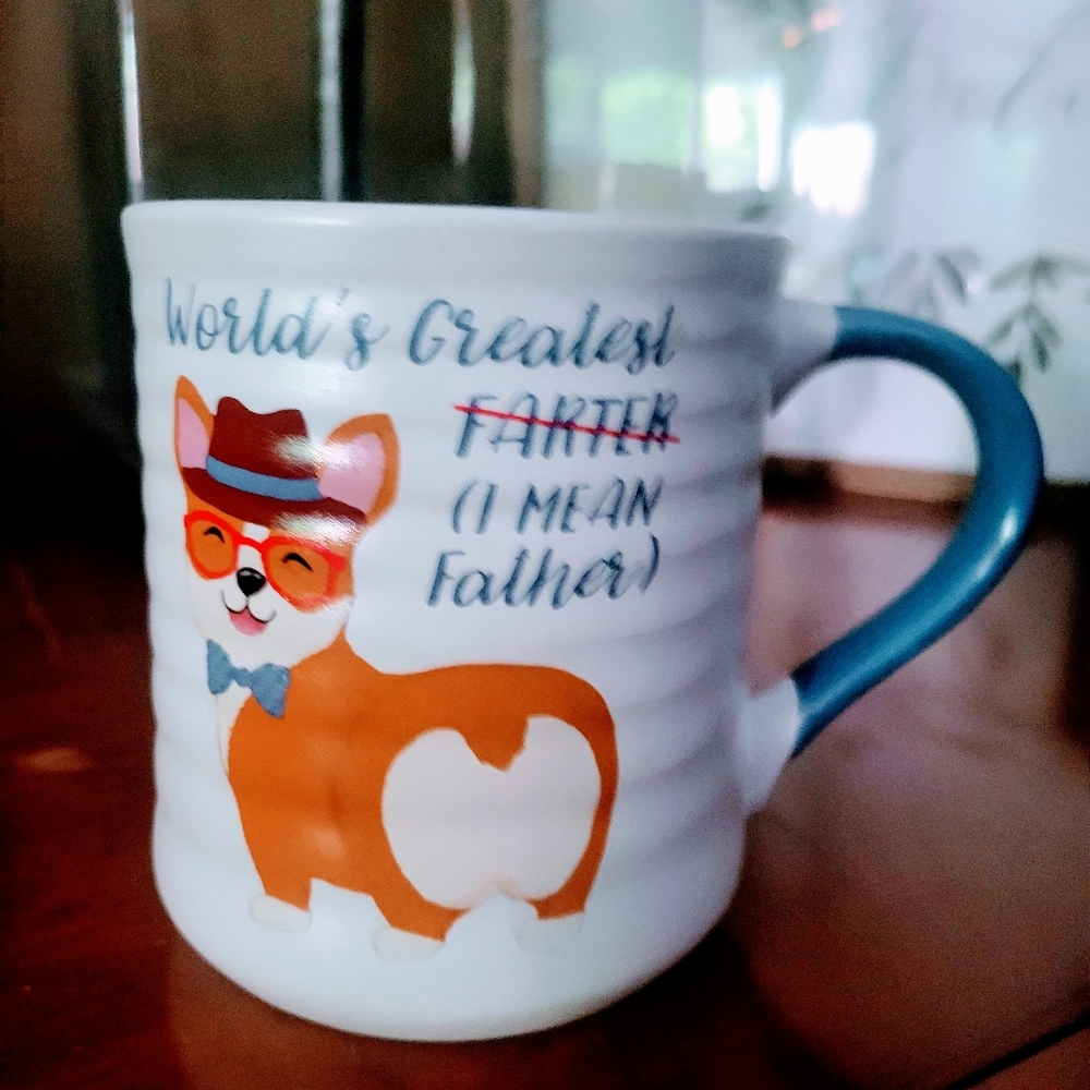 World Greates Farter (I Mean Father) Father's Day Corgi Mug